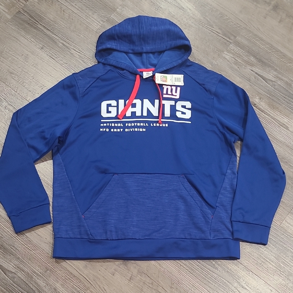 NFL New York Giants Blue Hoodie with White Details Size XL